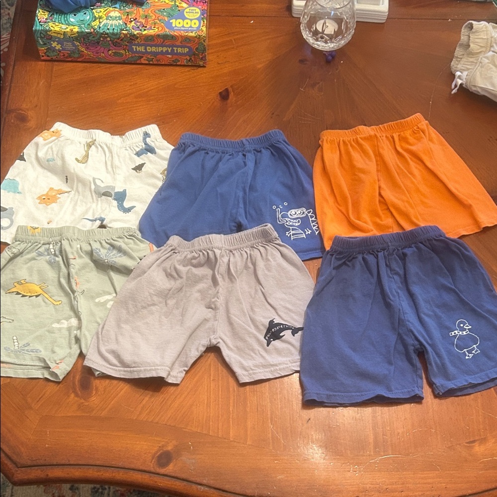 Kids Assorted Color Shorts Set